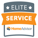 Elite Service badge from HomeAdvisor.