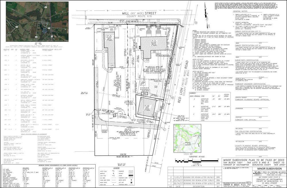 Architectural site plan with detailed annotations.